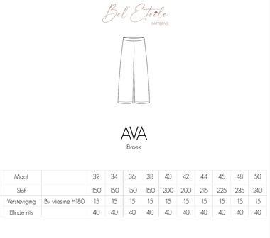 Bel'Etoile - Ava Pants mt 32-52