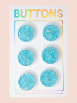 Tabitha Sewer - Ice blue buttons 15mm €9,50 p/set