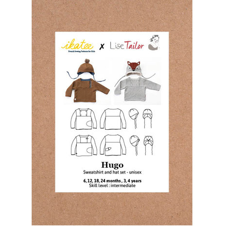 Ikatee - Hugo sweatshirt + hat 1m -4y €16 p/s