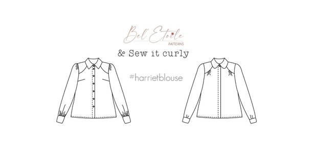 Bel'Etoile & Sew it curly - Harriet Blouse mt 32-52