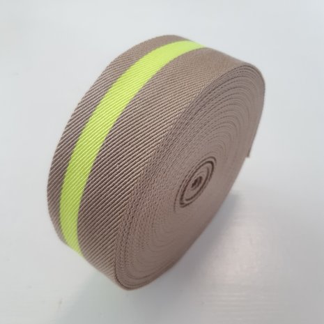COUPON 165 CM Tassenband BEIGE-FLUO 35mm 