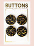 Tabitha Sewer - Vintage black pearl buttons 20mm 