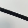 Schouderband elastiek ZWART 12mm  