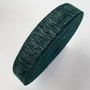 Tassenband FOREST GREEN - SILVER LUREX 30mm