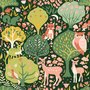 Monaluna - Twilit Forest Vert COTTON biokatoen