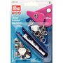 Prym Jersey drukknopen 10mm  zilver met gladde kap