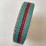 Tassenband Beige, red, turquoise 40mm