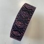 Tassenband Snow flake Black, purple, bronze 40mm