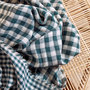 Atelier Brunette - Gingham Off-White Smokey Fabric COTTON