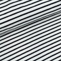 Stoffonkel White/Black  stripes JERSEY GOTS