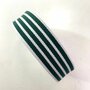 Tassenband ECRU Green Stripes 40mm