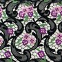 Haute Couture - Sierkant Purple flowers