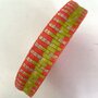 Tassenband Coral Lime Lurex 35mm 