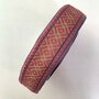 COUPON 200 CM Tassenband Rhombus violet, lilac, beige, dusty pink, purple lurex 40mm 