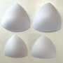 Triangle bra/bikini cups/padding - Wit