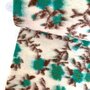 A La Ville/Bel'etoile Groen retro bloemen MANTEL STOF