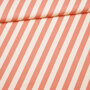 COUPON 80CM Eva Mouton -  Pink Stripes FRENCH TERRY GOTS