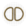 Zipperzoo D-ring Antique Brass 32mm 