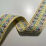 Tassenband Aztec Ecru - Yellow - Lilac - Veraman 40mm