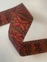 COUPON 160 CM Tassenband Snowflake Melange Cinnamon 40mm 