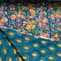 Ansje LIMITED - Watercolor Petrol - Quilt Indian Cotton 