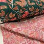 Ansje LIMITED - Lily Pink &amp; Green - Quilt Indian Cotton