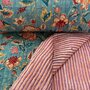 Ansje LIMITED - Floral and Striped - Quilt Indian Cotton
