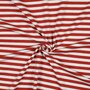 Verhees - Yarn Dyed Stripes BRIQUE - Jersey 