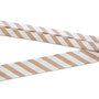 Biaisband  Striped Tan 20mm  (GOTS)
