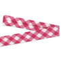 Biaisband  Check Cerise 20mm  (GOTS)