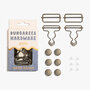 KYLIE &amp; THE MACHINE - Dungarees Hardware Kit - AGED BRASS