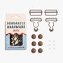 KYLIE &amp; THE MACHINE - Dungarees Hardware Kit - AGED COPPER