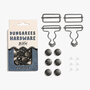 KYLIE &amp; THE MACHINE - Dungarees Hardware Kit - PEWTER