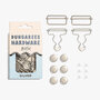 KYLIE &amp; THE MACHINE - Dungarees Hardware Kit - SILVER