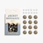 KYLIE &amp; THE MACHINE - Jacket Hardware Kit - AGED BRASS