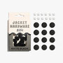 KYLIE &amp; THE MACHINE - Jacket Hardware Kit - MATTE BLACK