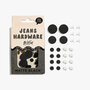KYLIE &amp; THE MACHINE - Jeans Hardware Kit - MATTE BLACK
