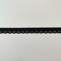 COUPON 210cm Picot elastiek - 10mm - Zwart
