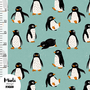 Mieli Design - Penguin Dusty Mint - FRENCH TERRY (organic)