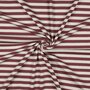 Verhees - Rib Yarn Dyed Stripes Dark Blush- Jersey 