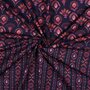 Verhees - Digital Flowers Navy  - POPLIN Oekotex KATOEN