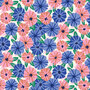 Cloud9 - Striped Petunias - WILD GARDEN - COTTON biokatoen