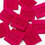 Little Rosy Cheeks - Handcrafted Luxe Fuchsia Velvet - labels