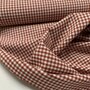 COUPON 115 CM Verhees - Yarn Dyed CHECK Terra - POPLIN KATOEN