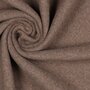 COUPON 40 CM Verhees  - Mokka Melange Katoen Fleece GOTS