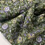 Kokka Japan - Flowers Moss Lavender - INDIAN COTTON VOILE