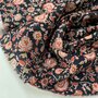 Kokka Japan - Flowers Black Cider - INDIAN COTTON VOILE