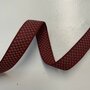 Sierband Carreaux Red - 18mm