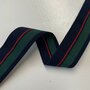 Sierband Dark Blue - Green - Red 25mm