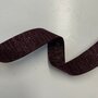 Tassenband BURGUNDY - SILVER LUREX 30mm
